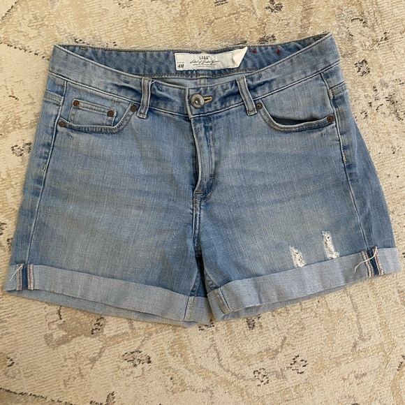 H&M High Rise Jean Shorts - Picture 2 of 4